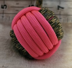 550 Paracord 1″ Nautical Ball Decorative Monkey’s Fist 5″ Long, Key Fob/Chain