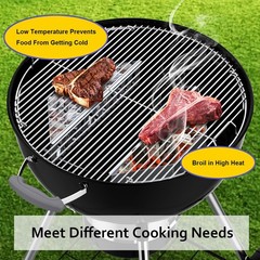 BBQCuker Charcoal Basket,Set of 2 Tray for 14.2x4x3 inches, silver