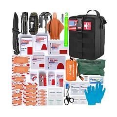 [New Upgrade] First Aid Kit, Survival Gear Outdoor Tactical Gear Set First Ai…