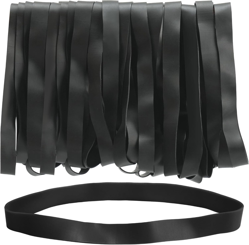 Large Rubber Bands, 30Pcs Size 107 Big Wide Elastic Bands, Heavy Duty Black L…