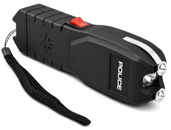 POLICE Stun Gun 2101 Max Volt Rechargeable with LED Flashlight & Siren Alarm