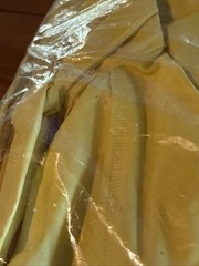 Yellow PVC rain jacket