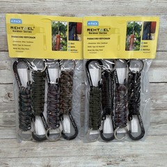 REHTAEL Keychain Paracord Carabiner Military Braided Heavy Duty Key Chain 2 Pack