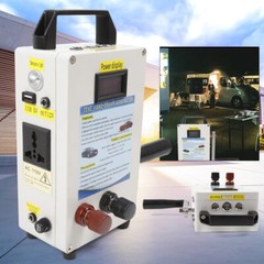Portable Outdoor Hand Crank Generator Emergency Power Supply Charger Usb 150w