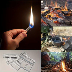 24 Pcs. Fire Starter Kit in a Waterproof Case for Camping Hiking Tactic Survival