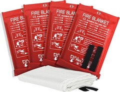 40″x40″ Fire Blanket for Home/Kitchen, Quick-Pull, No Mess