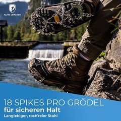 Grödel for Snowshoes I Lightweight Crampons for Mountaineering Boots I Shoe Claws and…