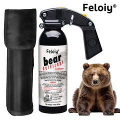 Feloiy Bear Spray w/ Holster, 16 oz Cans, 35 ft Range, NEW