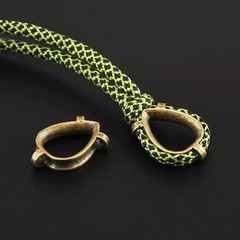 EDC Ring Brass Knife Beads DIY Tool Paracord Lanyard Bracelets Keychains Rope