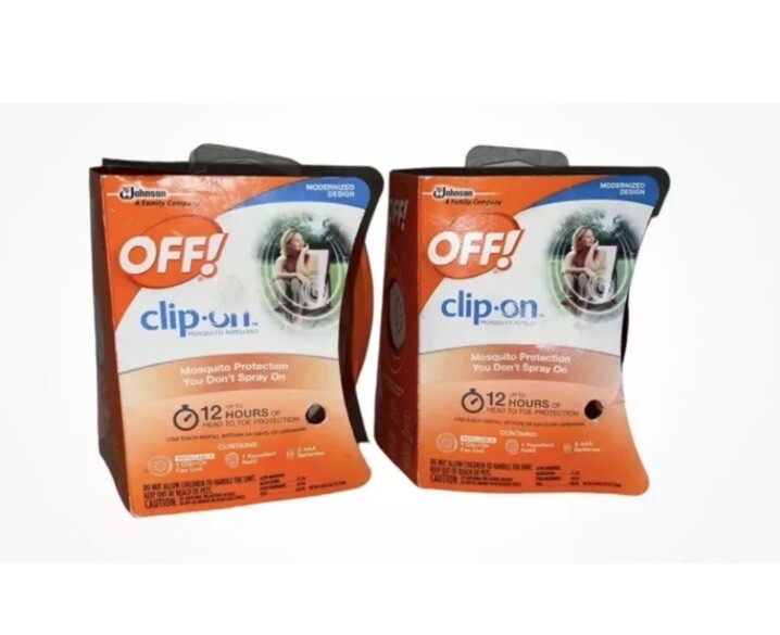 OFF! Clip On Mosquito Repellent Fan – White