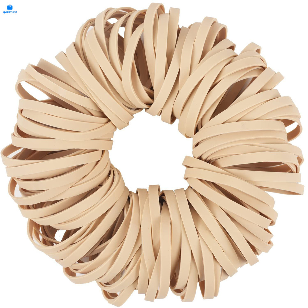 AIWOQI Rubber Bands Size #64 Elastic Band About 0.55 lb 120 Light brown