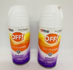 (2) OFF! Family Care Insect Repellent Picaridin Aerosol Spray Deet-Free 5 oz