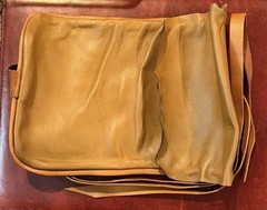 Hand Forged  Large Flint and Steel Fire Starter In Leather Roll Up! New!
