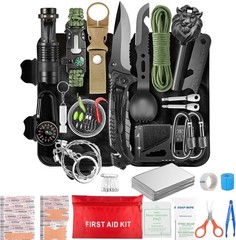66-in-1 Survival Kit Outdoor Emergency Gear with First Aid