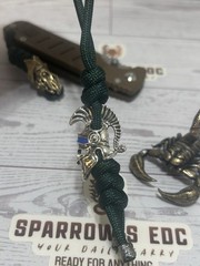 Sparrow’s Design’s Keychain or knife lanyard Spartan Helmet Bead