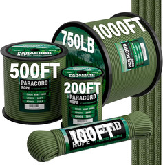750Lb Paracord Rope – 4Mm 11 Strand Parachute Para Cord Spool Rope Utility Nylon