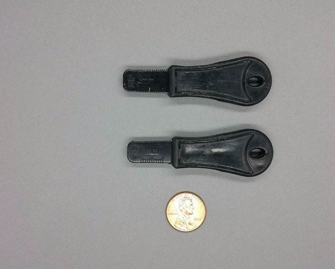 2x Rod Striker/Scraper blades for Firesteel Ferro Flint Ferrocerium Mischmetal
