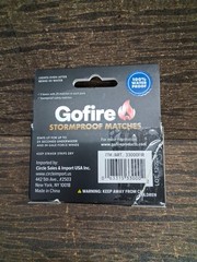GoFire Stormproof Matches – Orange (2 Pack) New Waterproof Windproof 50 Matches