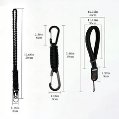 550Lb Paracord Lanyard Set, Neck Wrist Strap & Carabiner, Camera Tether | 3Pc Pa