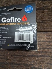 GoFire Stormproof Matches – Orange (2 Pack) New Waterproof Windproof 50 Matches