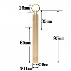 Brass Survival Kit Waterproof Seal Bottle Tank Capsule Storage Container