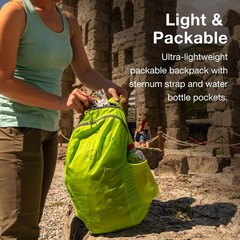 Ultralight Collapsible Stuff Pack Packable Travel Backpack Daypack Luggage Black