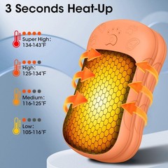 2 Pack Electric Hand Warmer Pocket Warmer Reusable 6000 Mah, Pad…