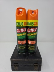 Lot Of 2 Cutter Backwoods Insect Repellent Repels Mosquitoes For Up To 10 Hours