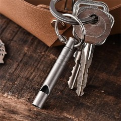 Adjustable Length Survival Whistle Outdoor Safety Suitable for Hiking Activity