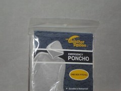 Weather Station Emergency Poncho One Size Fits All Clear Lightweight A23