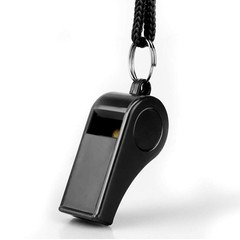 Hipat Whistle, 2 Packs Plastic Sports Whistles with Lanyard, Loud Crisp Sound Wh