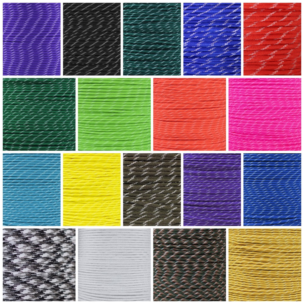 Paracord Planet 550 Glow in the Dark Paracord – Many Colors – 250 or 1000 Feet