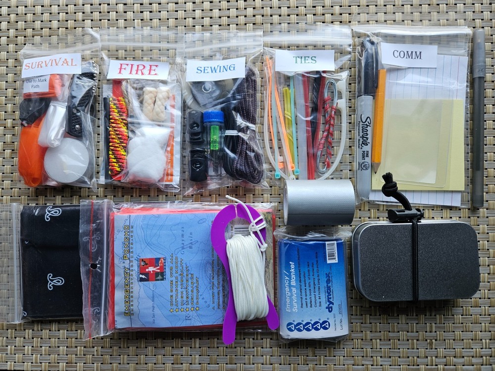 Premium SURVIVAL and REPAIR kit – Great for car, home, camping, 60+ items