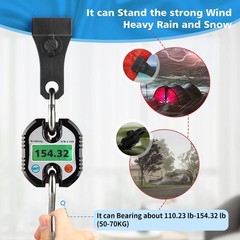 Upgrade 2.23 x 1.17 x 0.16 inches, Large 24 Tarp Clips With Carabiner-black