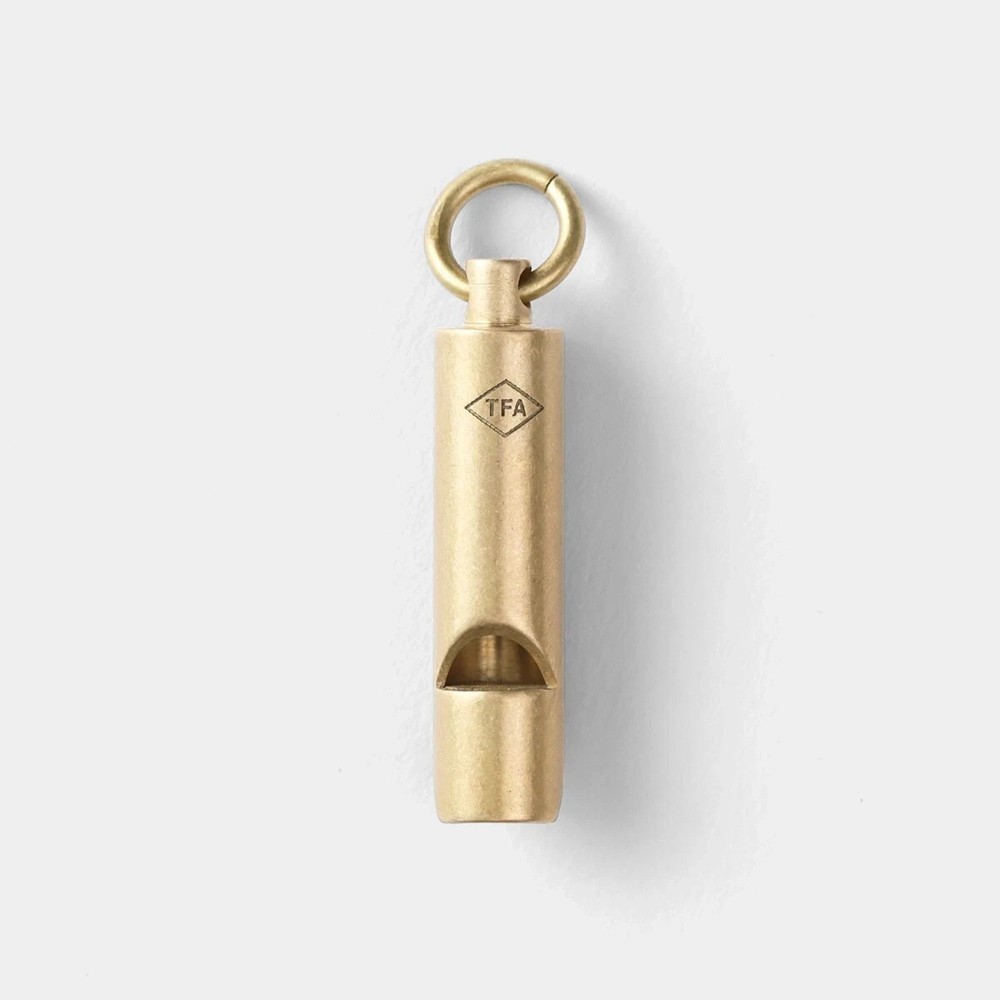 Traveler’s Factory Brass Whistle high-pitched sound Japan