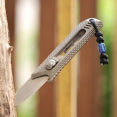 Colorful Titanium Alloy Knife Beads Pendant Outdoor Knife Lanyard Gear EDC