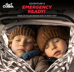 Emergency Blanket 4 Pack, Reusable Space Mylar Thermal Survival Camping Gear