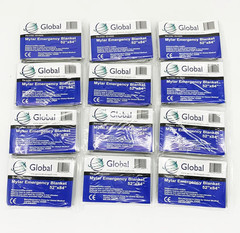 Emergency Mylar Thermal Blankets – 12 Pack | Survival Space Fire Blankets for Ou