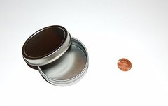 15 X 2 oz. Round Shallow Survival Tin Can With Slip Top Lid – Use For Crafts Too
