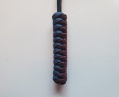 Frozen State Cords Stud Knife Lanyard 550 Paracord Maroon & Blue UV Reactive