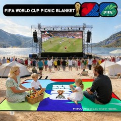 MESUCA FIFA World Cup 2026 Picnic Blankets, Trophy 190*200, Fifa 26