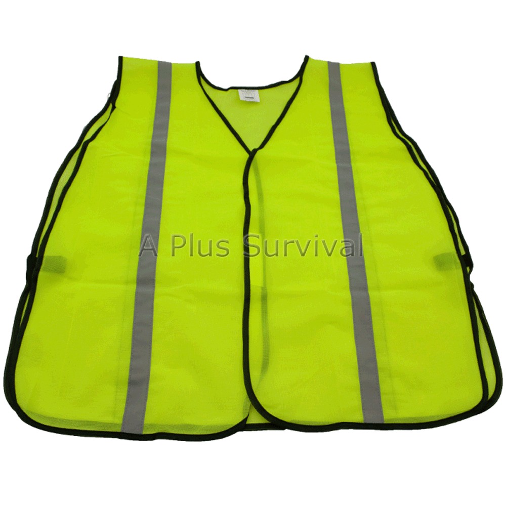 CERT Green Mesh Safety Vest with Reflective Strips