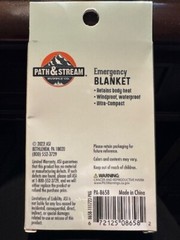 Emergency BLANKET Thermal Survival Safety Insulating Mylar Heat 51.2×82.5″ TX