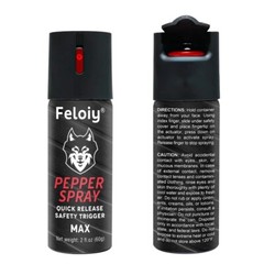 Feloiy Pepper Spray 2oz with Quick Release Safety Trigger – Self Defense