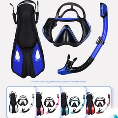 Snorkeling Set: Adjustable Mask, Dry Top Snorkel & Fins for Ultimate Comfort!