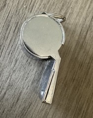 Vintage Wilson Whistle Made In The USA Coach Referee Style with Key Ring