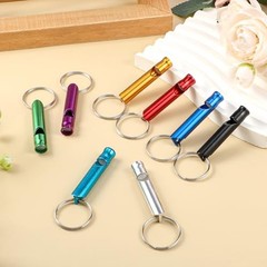 200Pcs Emergency Whistles with Keychains, Aluminum Extra Loud Survival 200pcs