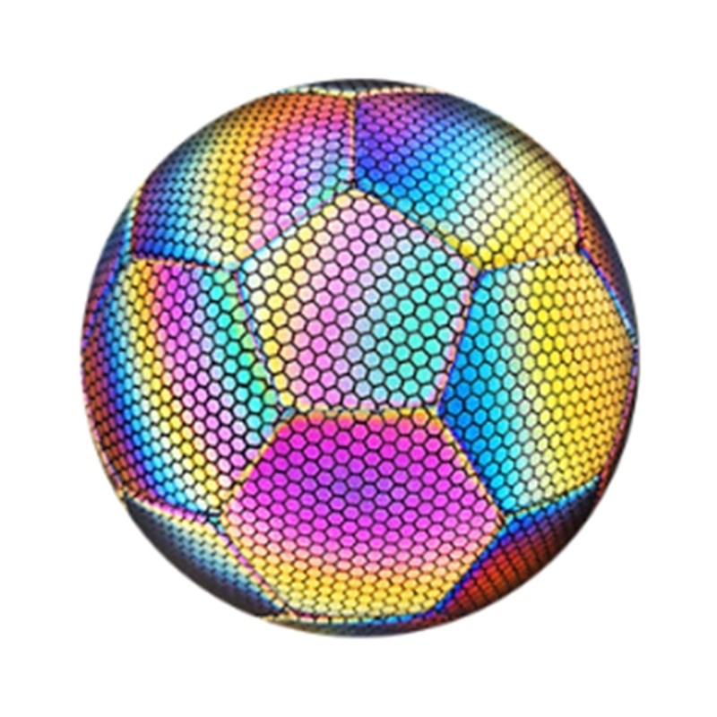Size 4, 5 Glowing Reflective Football In/Outdoor School Training Soccer Balls