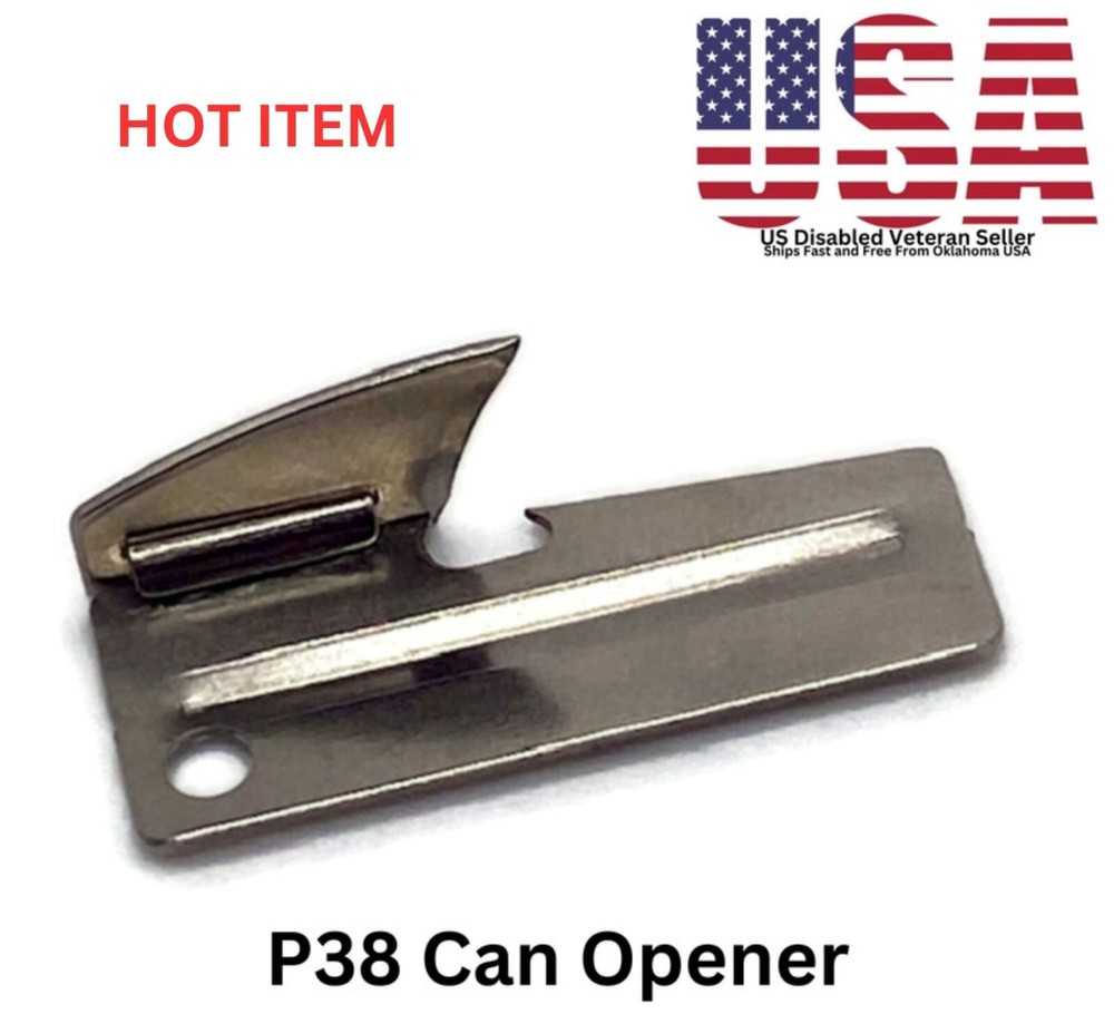 P38 Can Opener Military Spec. Stainless Steel – Made In The USA – Ships Free