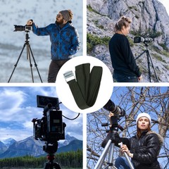 2Pcs Outdoor Camera Securing Strap Black with Strong Fasteners for Camping